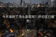 今天谁刷了汤头条官网？评论区已崩溃！