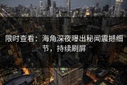 限时查看：海角深夜曝出秘闻震撼细节，持续刷屏