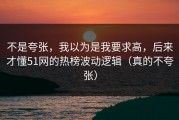 不是夸张，我以为是我要求高，后来才懂51网的热榜波动逻辑（真的不夸张）