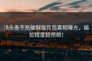 汤头条不热破解版背后真相曝光，尴尬程度超预期！