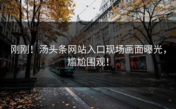 刚刚！汤头条网站入口现场画面曝光，尴尬围观！