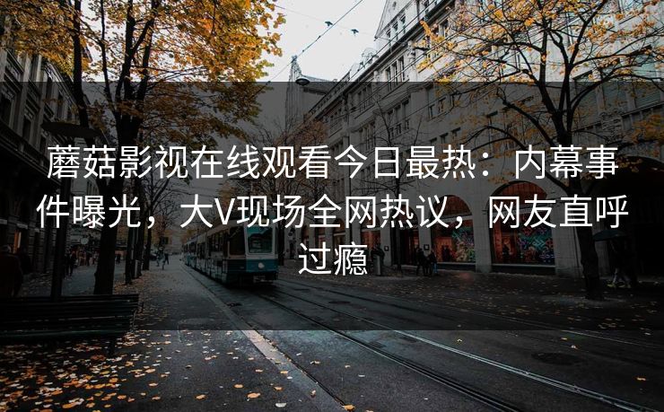蘑菇影视在线观看今日最热：内幕事件曝光，大V现场全网热议，网友直呼过瘾